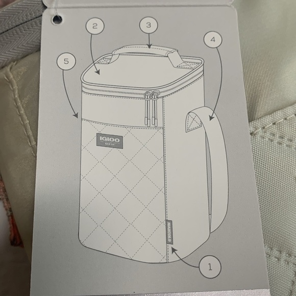Igloo Wine Bottle Carrier Cooler Bag Insulated Crossbody NWT - Picture 11 of 12